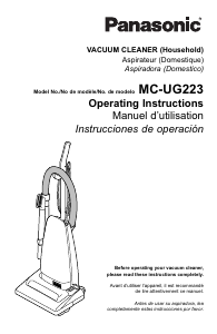 Manual de uso Panasonic MC-UG223 Aspirador