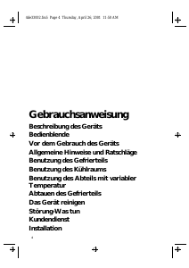 Bedienungsanleitung Bauknecht KGFB 3500/1 Kühl-gefrierkombination