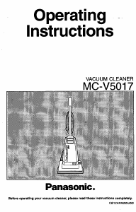 Manual Panasonic MC-V5017 Vacuum Cleaner
