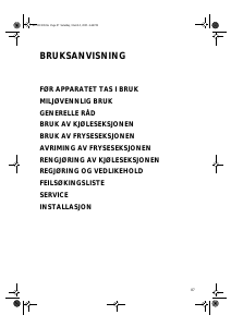 Bruksanvisning Bauknecht KGI 3010/A Kjøle-fryseskap