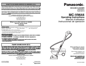 Mode d’emploi Panasonic MC-V9644 Aspirateur