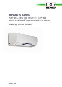 Bedienungsanleitung Remko MXW 200 Klimagerät