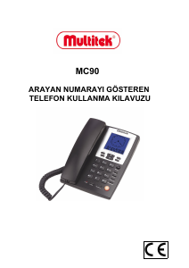 Kullanım kılavuzu Multitek MC90 Telefon