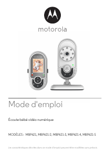 Mode d’emploi Motorola MBP621 Ecoute-bébé