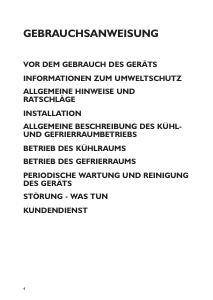 Bedienungsanleitung Bauknecht KGIN 3300/A Kühl-gefrierkombination