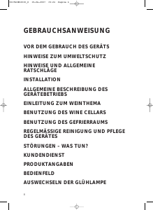 Bedienungsanleitung Bauknecht KGIW 3600/A Kühl-gefrierkombination