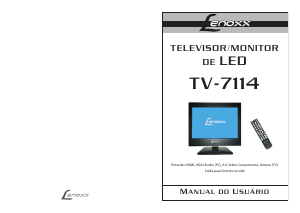 Manual Lenoxx TV-7114 Televisor LED
