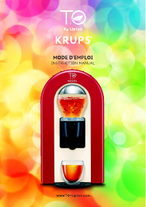 Mode d’emploi Krups TE500500 T.O by Lipton Machine à thé