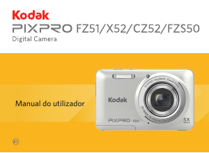 Manual Kodak PixPro CZ52 Câmara digital