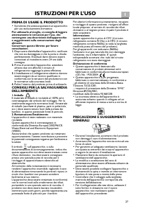 Manuale Bauknecht KGNA 335 BIO IN Frigorifero-congelatore