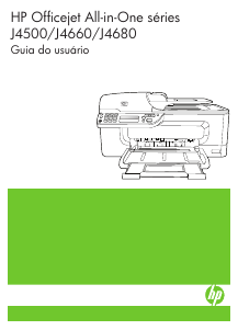 Manual HP OfficeJet J4680 Impressora multifunções