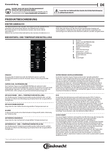 Bedienungsanleitung Bauknecht KGNF 203D IN Kühl-gefrierkombination