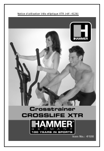 Mode d’emploi Hammer Crosslife XTR Vélo elliptique