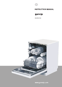 Manual Gorenje GV51214UK Dishwasher