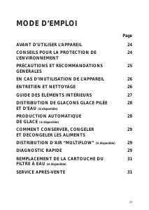 Mode d’emploi Bauknecht KSN 495 IO Réfrigérateur combiné