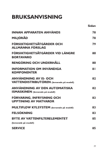 Bruksanvisning Bauknecht KSN 545 BIO OP IN Kyl-frys