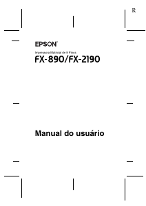 Manual Epson FX-890 Impressora