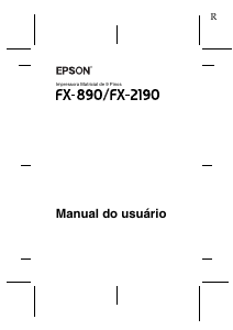 Manual Epson FX-2190 Impressora