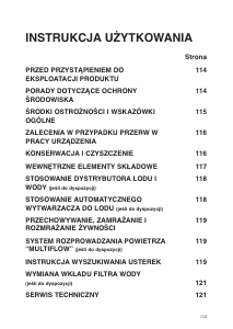 Instrukcja Bauknecht KSN PRIMELINE 5 IN Lodówko-zamrażarka