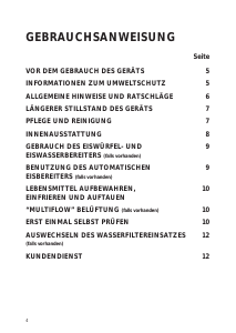 Bedienungsanleitung Bauknecht KSN PRIMELINE 5 IN Kühl-gefrierkombination