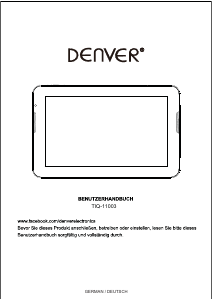 Bedienungsanleitung Denver TIQ 11003 Tablet