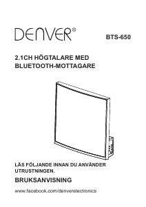 Bruksanvisning Denver BTS-650 Högtalare