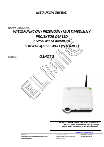 Instrukcja Concox Q Shot 3 Projektor