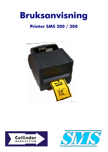 Bruksanvisning Collinder SMS 200 Etikettskrivare