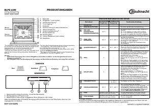 Bedienungsanleitung Bauknecht BLPE 6200 IN Kochfeld