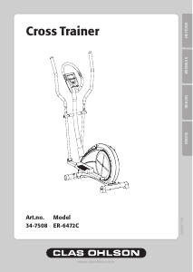 Käyttöohje Clas Ohlson ER-6472C Crosstrainer