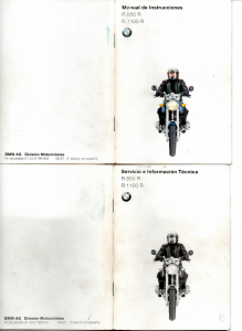 Manual de uso BMW R 850 R (1997) Motocicleta