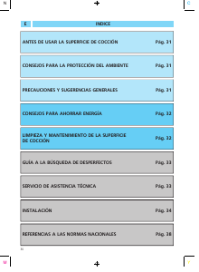 Manual de uso Bauknecht EGH 3400 IN Placa