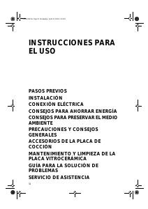 Manual de uso Bauknecht EK 6640 IN Placa