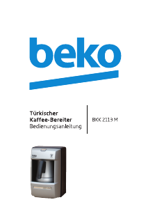 Bedienungsanleitung BEKO BKK 2113 M Kaffeemaschine