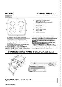 Manuale Bauknecht EKS 5460-1 IN Piano cottura