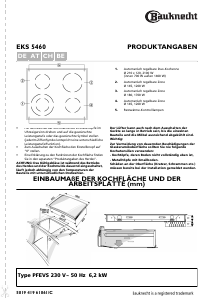 Bedienungsanleitung Bauknecht EKS 5460-1 IN Kochfeld