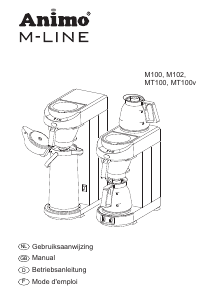 Bedienungsanleitung Animo MT100v Kaffeemaschine