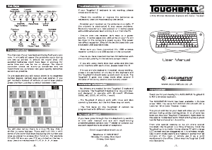 Manual Accuratus Toughball 2 Keyboard
