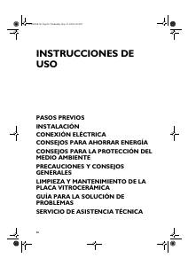 Manual de uso Bauknecht ETI 6640 IN Placa