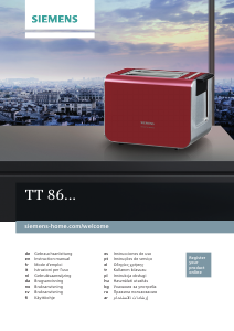 Bedienungsanleitung Siemens TT86105 Toaster