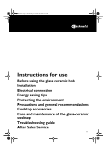 Manual Bauknecht ETPH 5660 IN/01 Hob