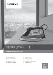 Manual de uso Siemens TSI802810 Plancha