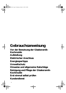 Bedienungsanleitung Bauknecht ETPV 9500 IN Kochfeld