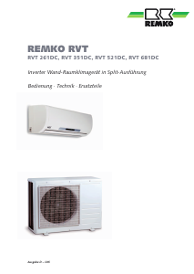 Bedienungsanleitung Remko RVT 681 DC Klimagerät