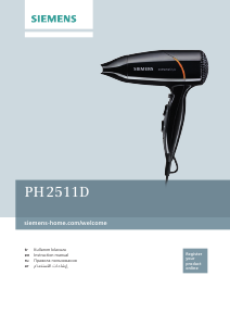 Manual Siemens PH2511D Hair Dryer