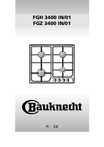 Handleiding Bauknecht FGH 3400 IN Kookplaat