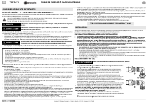 Mode d’emploi Bauknecht TGV 5471 SW Table de cuisson