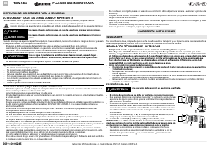 Manual de uso Bauknecht TGW 5466/PT Placa