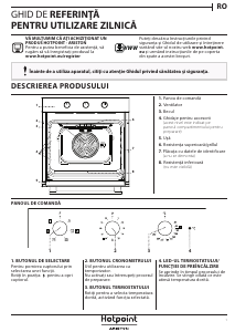 Manual Hotpoint 2AF 530 H IX HA Cuptor