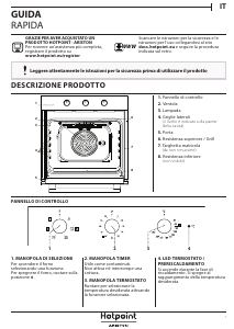 Manuale Hotpoint 2AF 534 H IX HA Forno